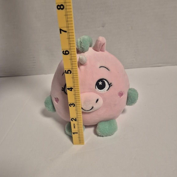 Spark Create Imagine Plush Unicorn Kids 7 in Pink Squishy Stuffed Animal - Picture 5 of 5